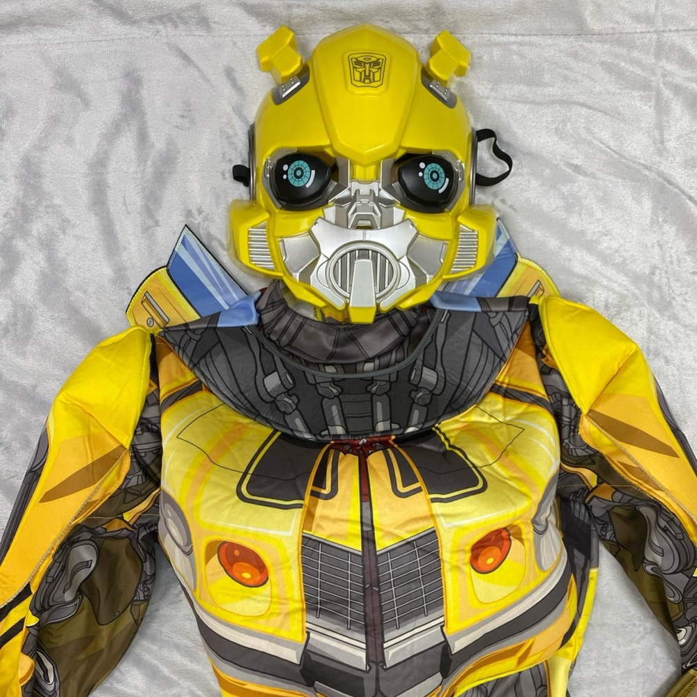 Hasbro Child Large Halloween Costume Bumblebee Transformers 10/12 Padded